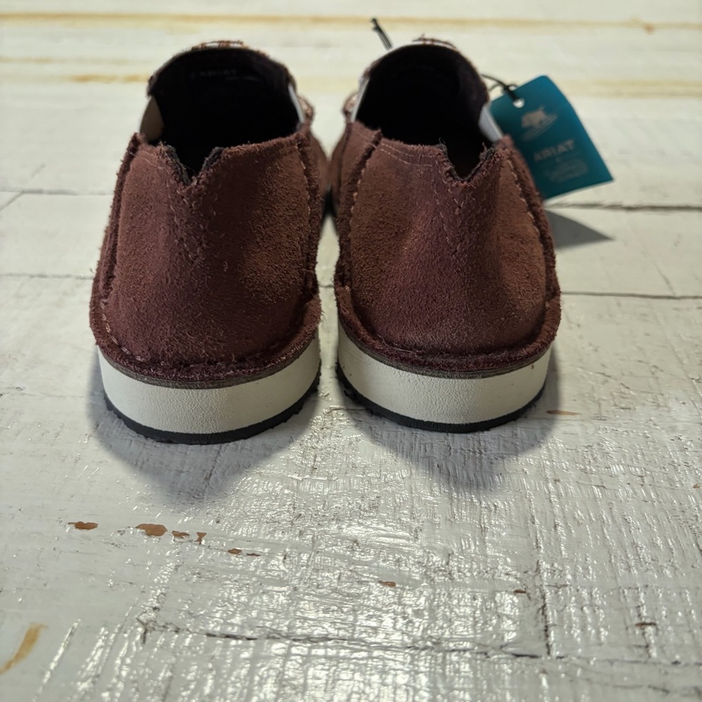 Ariat x Western Aloha Cruiser NWT size 6 Suede Slip On Loafers‎ Printed Canvas - Picture 9 of 12